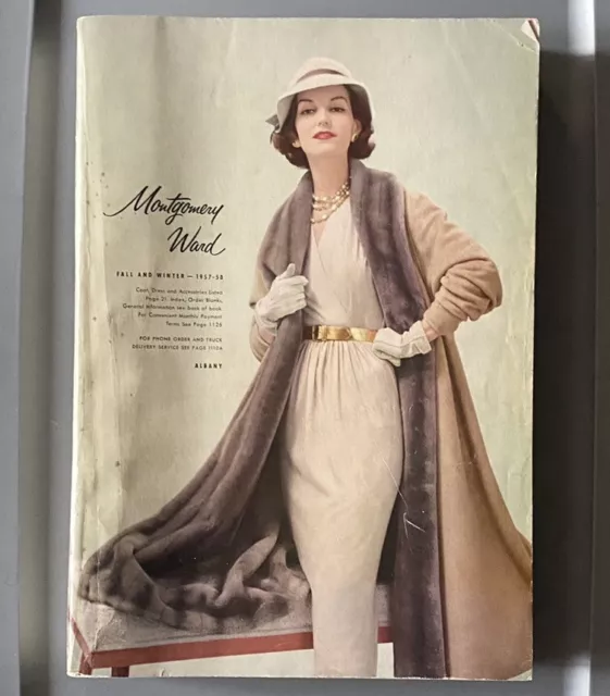 Vintage Fall/Winter 1957-1958 MONTGOMERY Ward Catalog 1950s Fashions MCM Decor