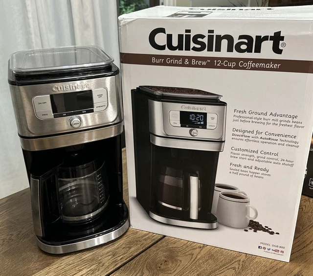 CUISINART DGB800 FULLY Automatic Burr Grind & Brew, 12Cup Glass