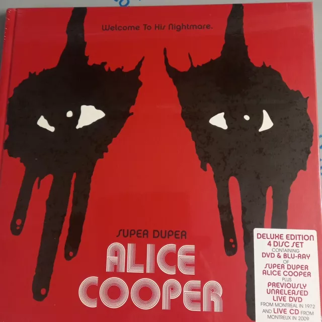 Alice Cooper - Super Duper Alice Cooper (2 Dvd+Blu-Ray+Cd) Nuovo Sigillato