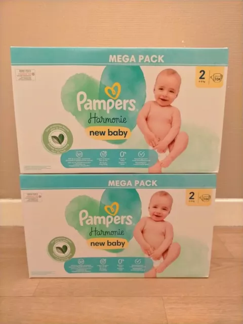 Pampers Harmonie Mega Pack de 80 Couches Taille 4 bébé de 9 à 14 Kg neuf