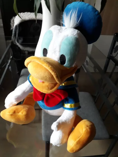 Grande Peluche Donald Disneyland Paris Comme Neuve Mickey Disney  45 Cm