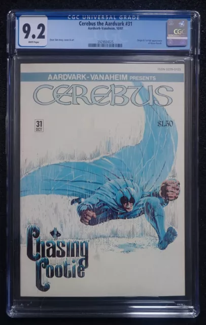 Cerebus the Aardvark #31  CGC 9.2 WHT  1st Moon Roach 1981
