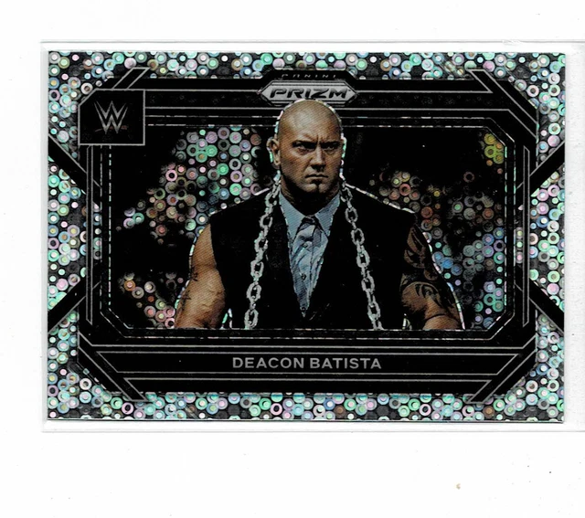 2023 PANINI PRIZM WWE Undercard Deacon Batista Disco Prizm Variation