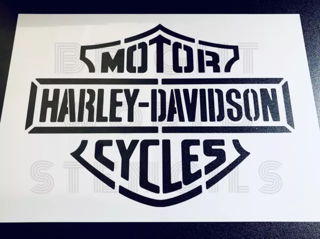 Harley Davidson Stencil | A4/A3/A2 | Reusable Template Wall Bar Home Motorcycle