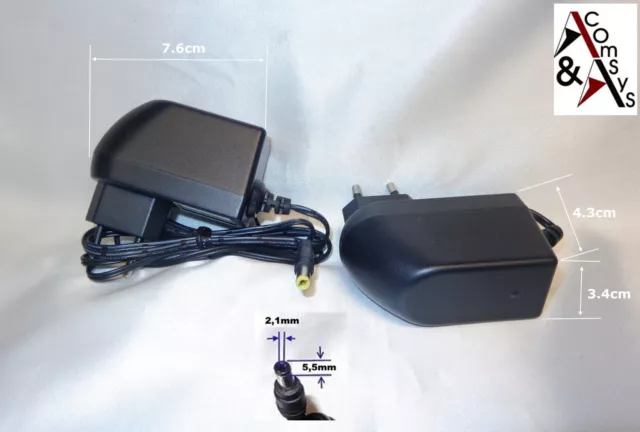 Adaptateur d'alimentation universel AC DC, 6.5V, 1,5a, 2a, 2,5a, 3a, adaptateur mural, commutation de tension 6.5 V, convertisseur, prise 5.5x2.5mm  13