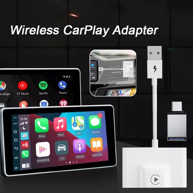 1pcs Wireless Adapter Box For IPhone Intelligent AI Car BOX Adapter T7K9US-