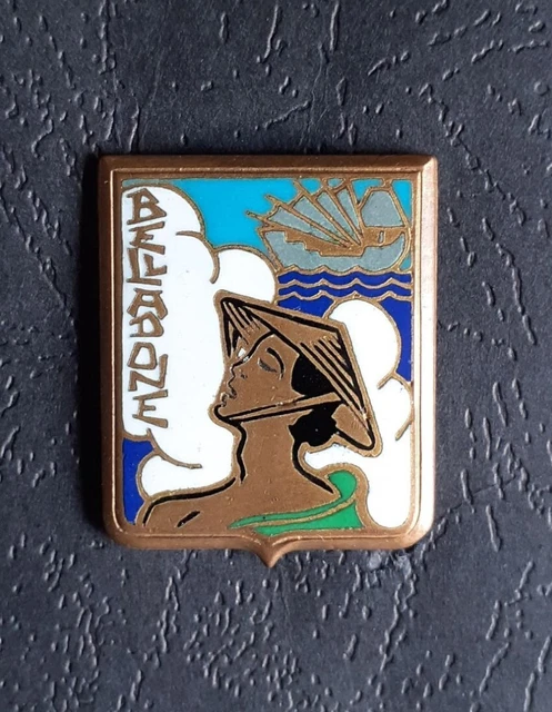 INSIGNE MILITAIRE GROUPEMENT D'INFANTERIE N° 1 FABRICATION DRAGO PARIS