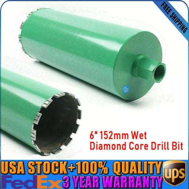 6" Wet Diamond Core Drill Bit for Wire Mash & Light Steel Reinforced Concrete US