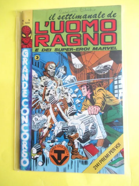 Il Settimanale De L' Uomo Ragno # 5 Ediz. Corno Prima Edizione Originale Marvel