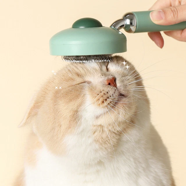 Pet Hair Remover Dog Cat Comb Grooming Massage Deshedding Self Cleaning Brush US