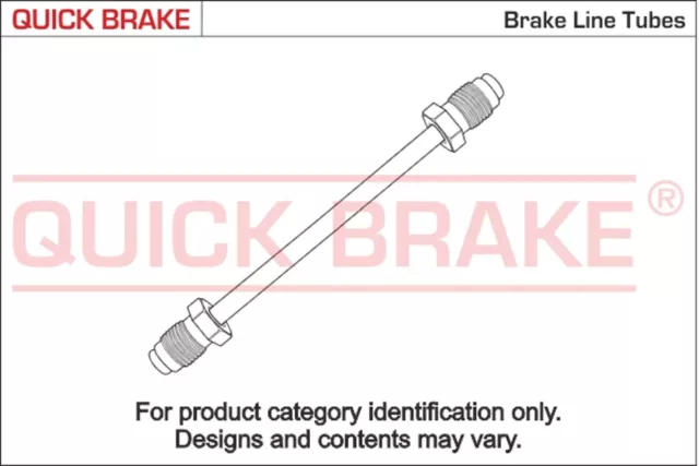 QUICK BRAKE Bremsleitung CU-3500A-A Kupfer für VW GOLF 2 19E 1G1 JETTA 1G2 165