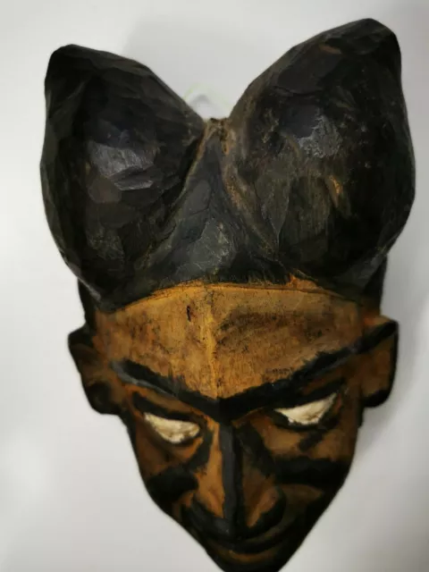 Old Antique Wooden Fine Punu Shaman Mask from Gabon Tribal Art African Rare 27cm 7
