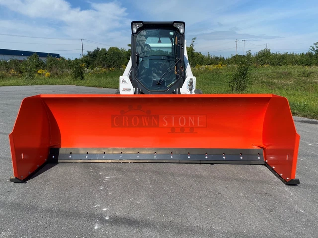 Brand New Bobcat 10' Snow Pusher Attachment For Skid Steers, Ssl Quick Attach