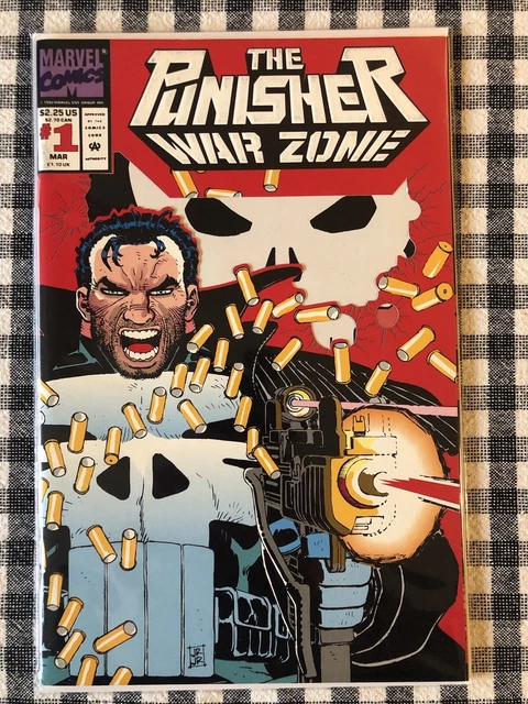 The Punisher War Zone 1, 1992, Wrap around die cut cover