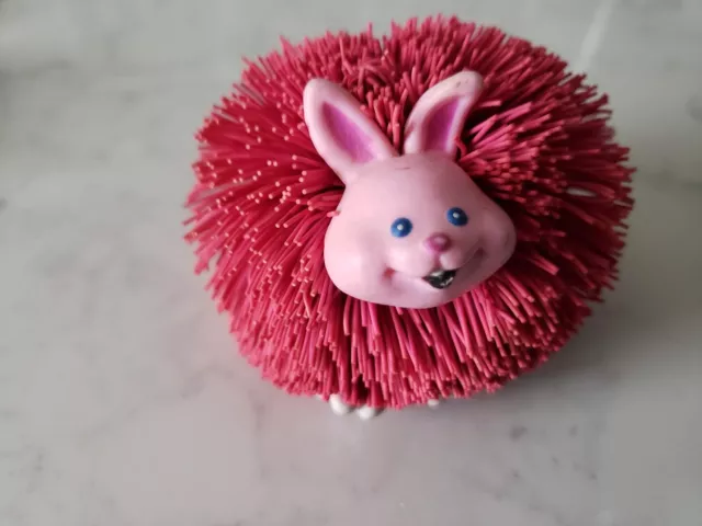 Vintage 1970's  HEDGEHOG  Pink, porcupine toy very rare toy!