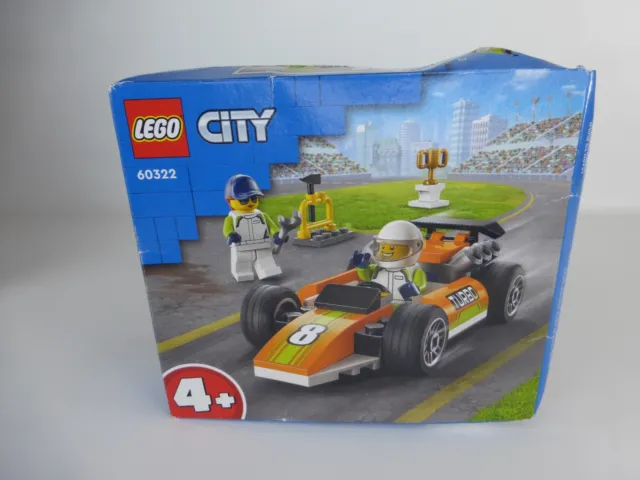 Lego City 60322 Racing Car. New, Damaged Box.