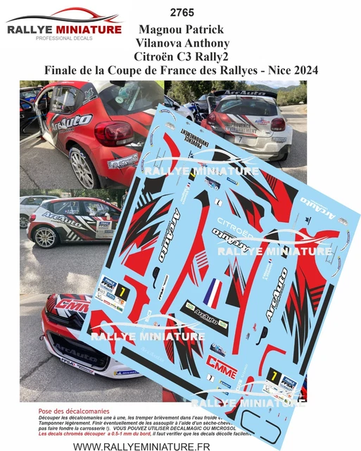 Autocollants Décalcomanies 1/24 Pour Renault Mégane Galpin Finale Des Rallyes 1998 - Réf 1156