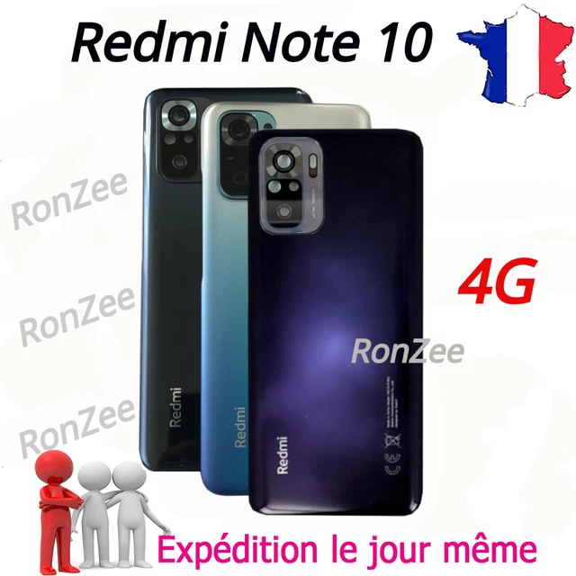 Arrière De Batterie + Lentille Caméra Pour XIAOMI REDMI NOTE 10 (4G) - Modèle M2101K7AG - Neuf