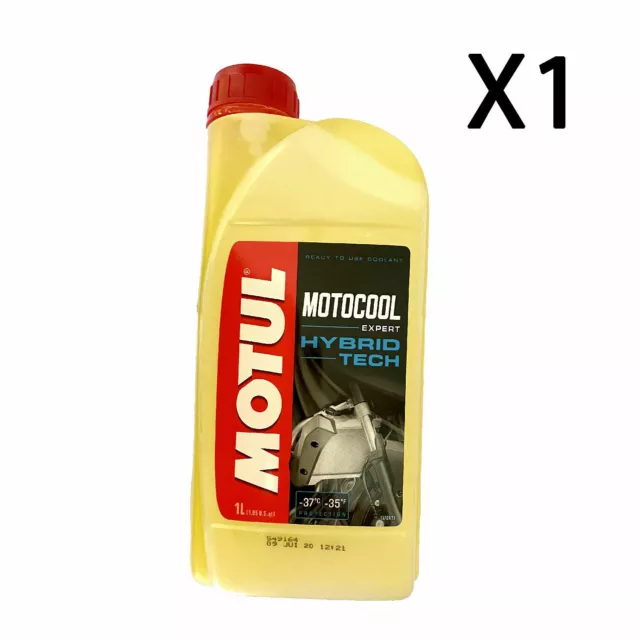 Motul Motocool Expert Liquido Raffreddamento Radiatore Moto Hybrid Tech Giallo