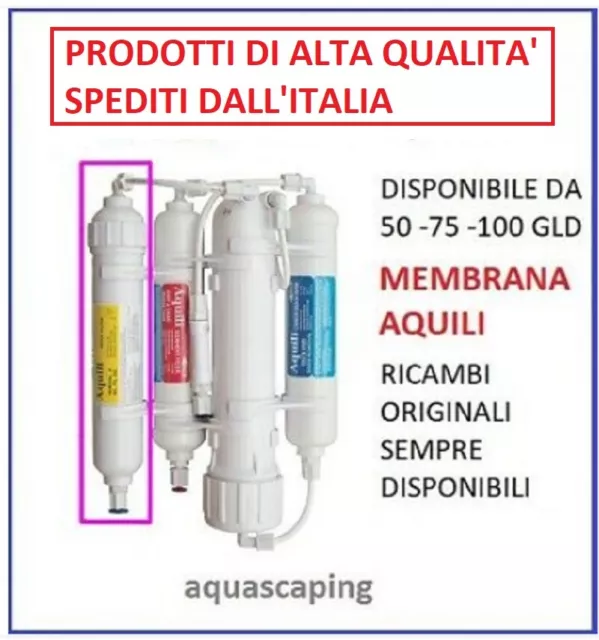 RONPS AQUILI - osmosi inversa con filtro per NO3 PO4 SiO2 - 100 GLD