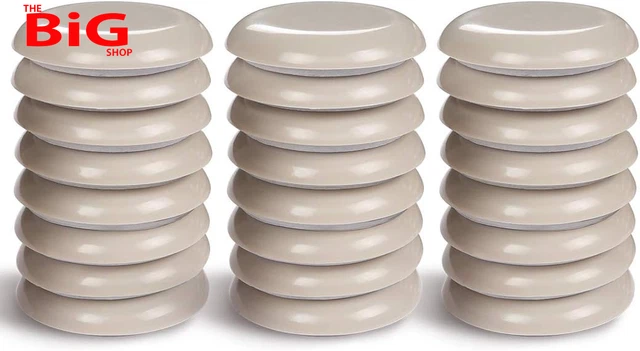 45  Mm  Self - Stick  Furniture  Sliders  24  Pack ,  1 - 3 / 4 "  round  Self -