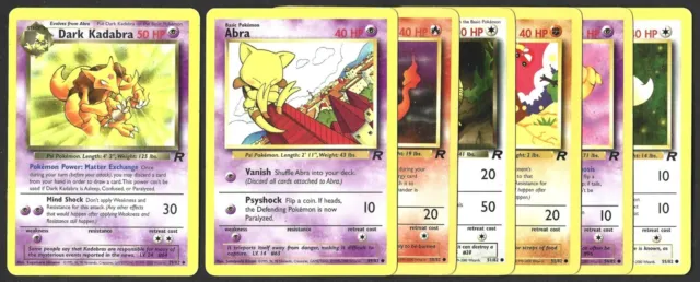 Pokemon 2000 Team Rocket Tcg Common Cards X 21