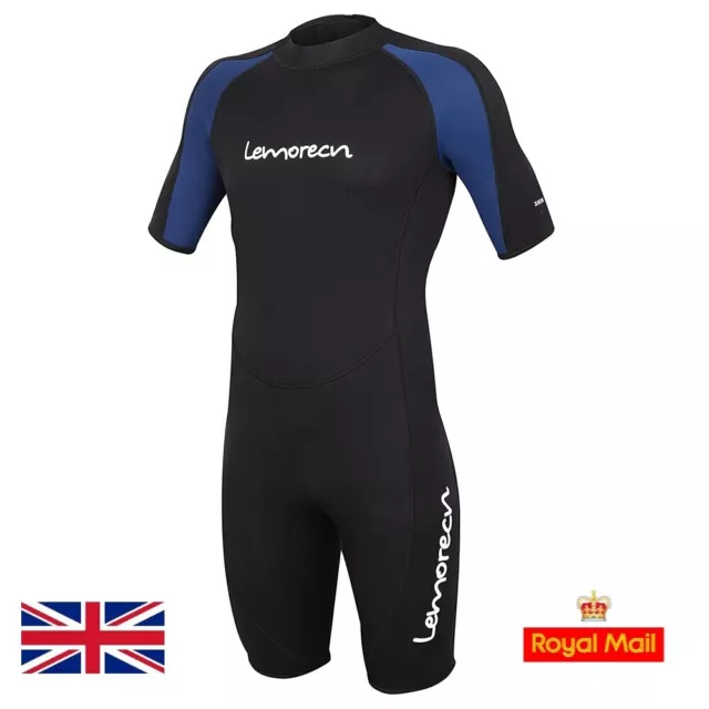 NEW - Lemorecn 3mm Neoprene Shorty Wetsuit. M (5' 9" - 5' 11")  - RRP £45.00