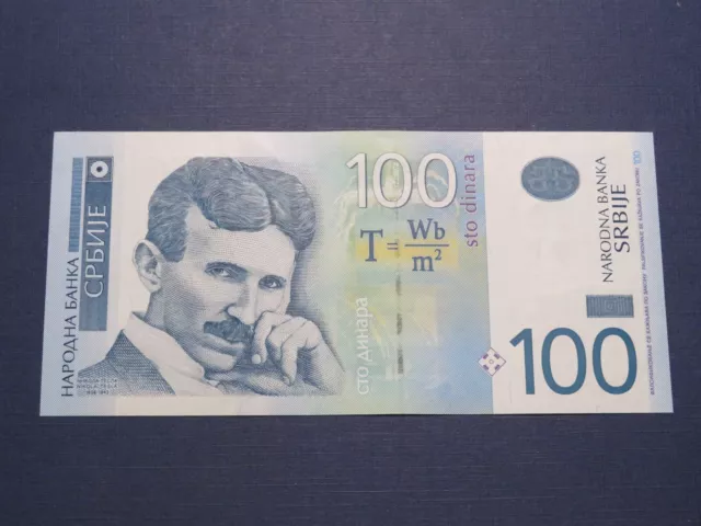 Serbien Banknote 100 Dinara 2013 kassenfrisch (UNC) P-57b