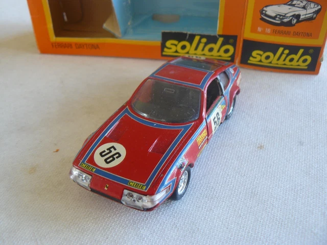 Miniature Ferrari 365 GTB4 Le Mans 1974 #54 Au 1/43 Par Solido - Occasion