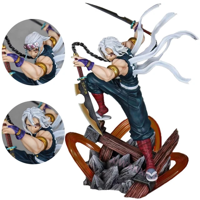 27CM DEMON SLAYER Uzui Tengen Battle Figurine PVC Anime Model Manga