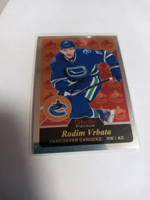 2015-16 O-Pee-Chee Platinum Radim Vrbata Retro #R56 Vancouver Canucks