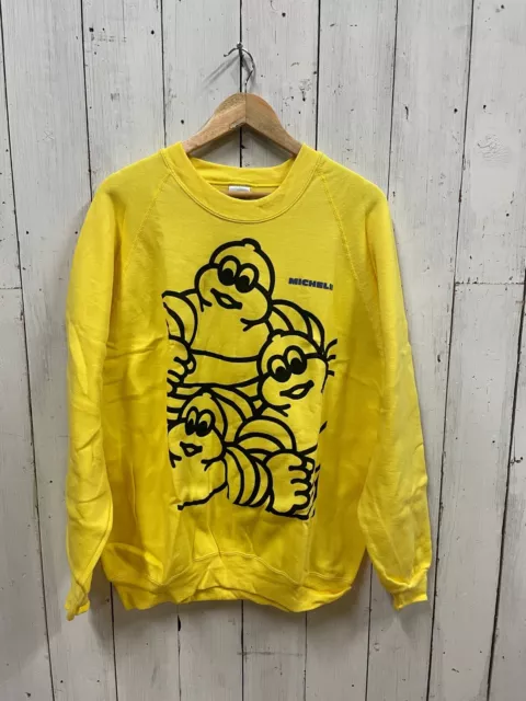 Vintage Neu aus altem Lagerbestand Michelin Schweißshirt Übergröße Kapuzenpullover 80er 90er Jahre Buzz Erdnüsse Snoopy Mccoys