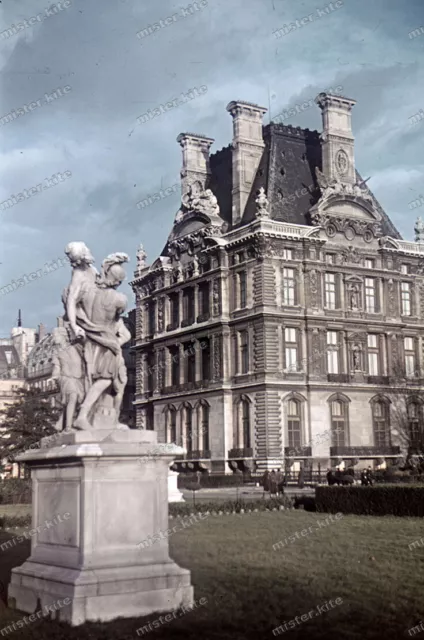 Farb-Dia-Paris-Jardin Tuileries-Île-de-France-agfacolor-R.Bothner-1940-land