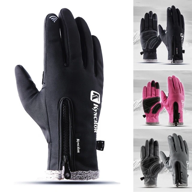 Mens Womens Winter Sports Warm Gloves Waterproof Fleece Ski Snowboard Motorcycle