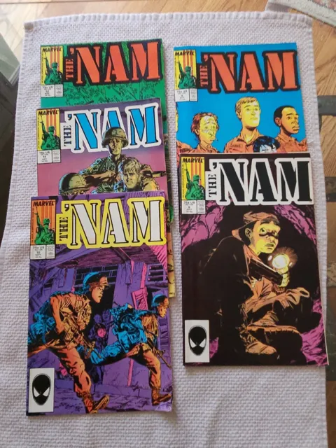 The 'NAM # 8 9 10 11 12 Lot of 5 Marvel Comics 1987