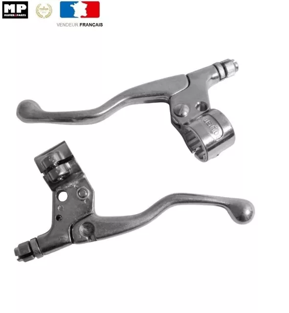 Paire de Levier de Frein Court (M84) Simple Fixation Pour Cyclo Mobylette