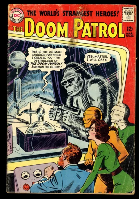Doom Patrol #86 GD+ 2.5 1st issue in own title! Brotherhood of Evil! DC Comics