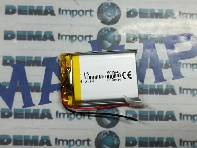 Batterie a litio basso drenaggio 800mAh 3.7 v cuffie gps led dispositivi elettr