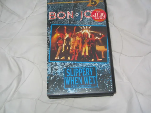 Bon Jovi;"Slippery when wet-the videos";VHS-Video;Channel 5;1987; selten