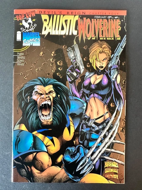 Ballistic / Wolverine #1 (1997 Top Cow/Marvel) Devil's Reign Versus Mephisto VF