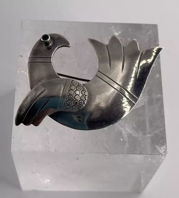 Sterlingsilber 900 Vogelbrosche von Joaquin Tinta Ecuador