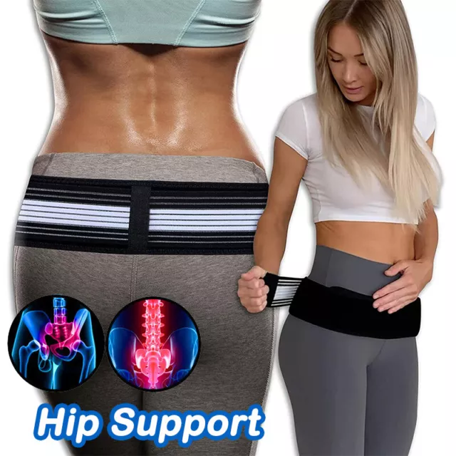 Sacroiliac SI Joint Hip Belt Pelvic Lower Back Support Brace Lumbar Leg Pain M/L