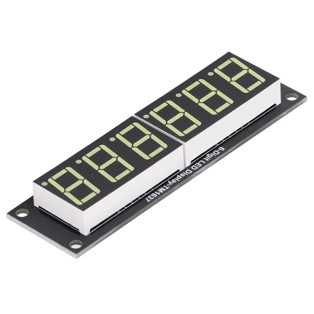 LED Digital Tube 6 Digit 7 Segment Decimal White Light Digital Display Modules☆