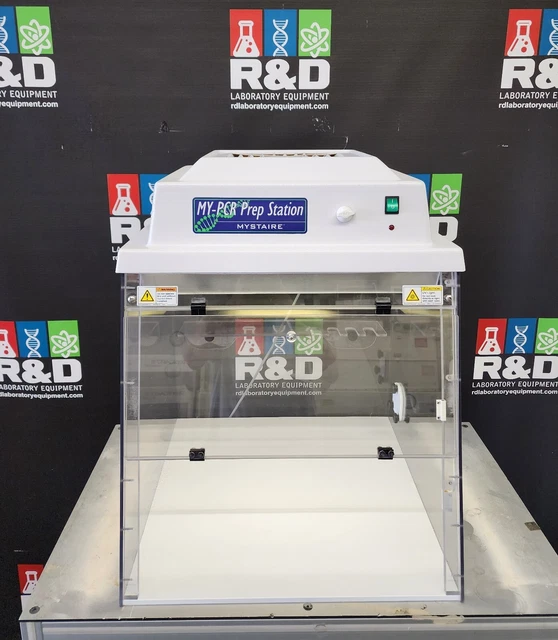Mystaire MY-PCR24 CleanPrep PCR Workstation w/ UV & Fluorescent Lighting TESTED