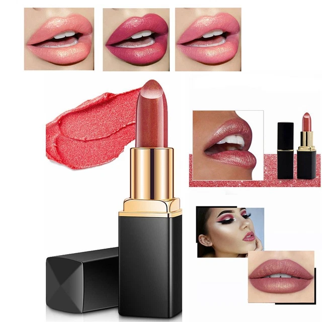 Rossetto in metallo lucidalabbra perlescente temperatura cambio colore sirena luccicante