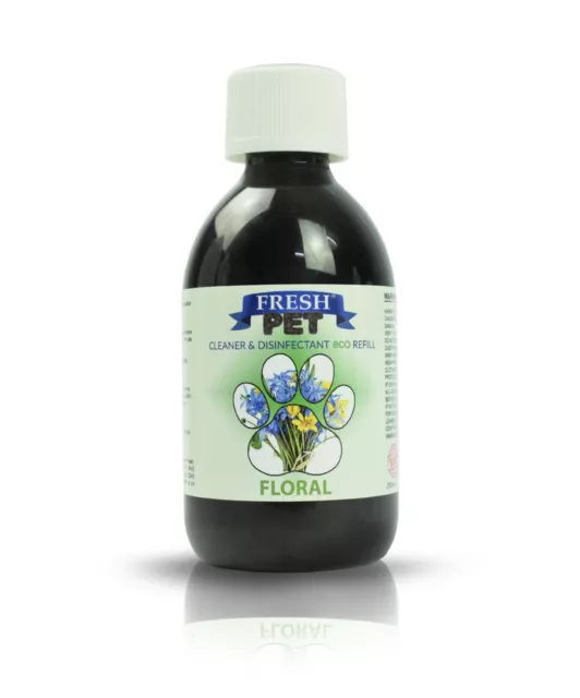 Pet Disinfectant Dog Cat Floral Eco Refill 250ml that makes 5L Fresh Pet®