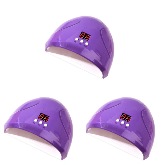 3 piezas 12 LED 36W Sensing Secador de uñas Polaco Dureza LED Lámpara UV