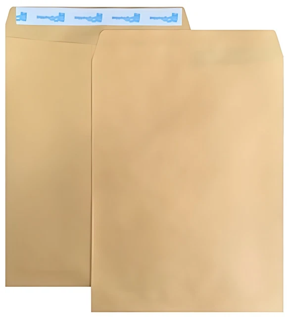 50 ShippingMailers 9 x 12 Kraft Catalog Envelopes /w Self Adhesive Flap
