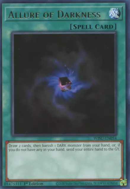 1X NM Allure of Darkness - WISU-EN054 - Rare 1st Edition - yugioh
