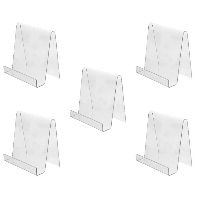 5 piezas soporte de pantalla de acrílico para contable transparente - soporte de archivo